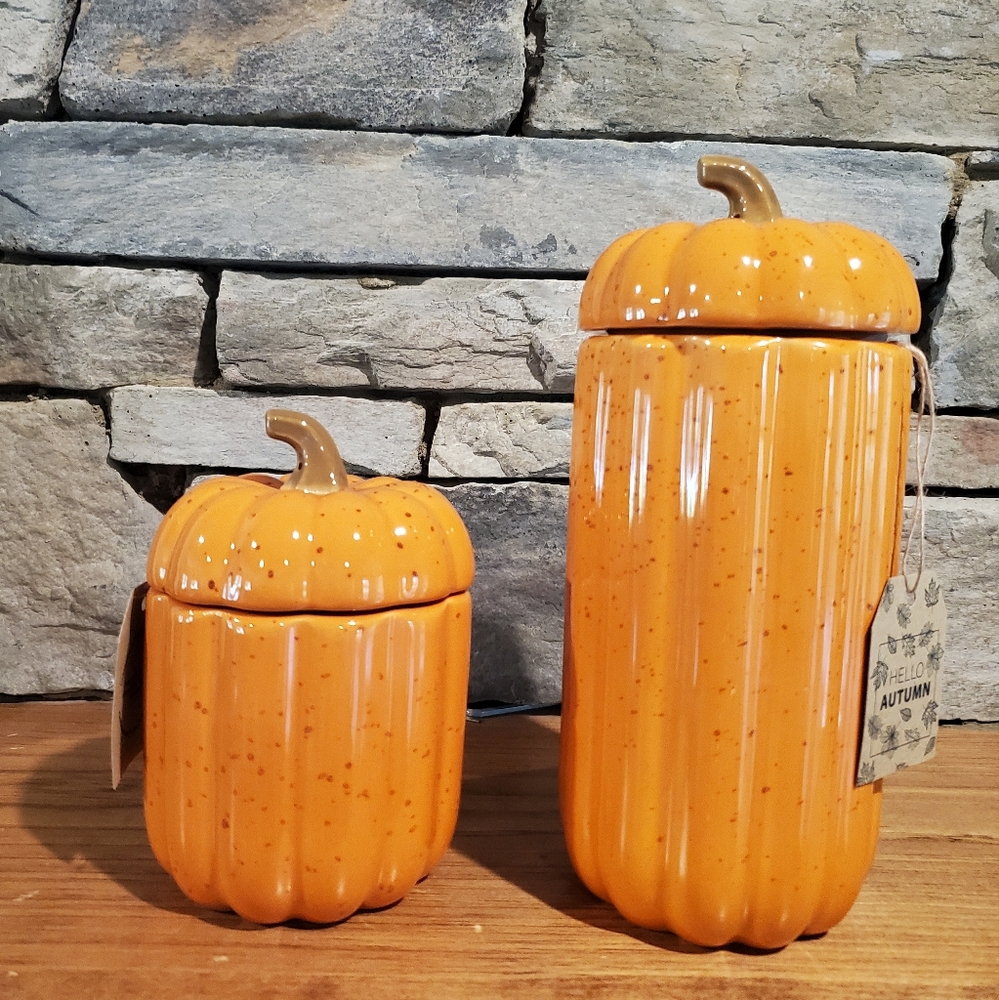 Popular Pumpkin Canisters-NWT